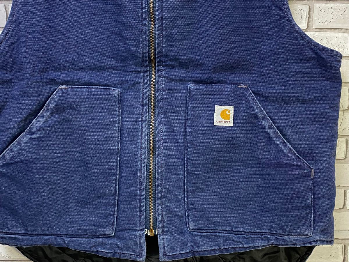 Carhartt カーハート ベストダック生地 ブルー系 ネイビー系 Carhartt カーハート ベストダック生地 ブルー系 ネイビー系