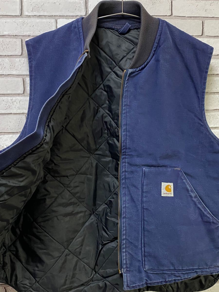 Carhartt カーハート ベストダック生地 ブルー系 ネイビー系 Carhartt カーハート ベストダック生地 ブルー系 ネイビー系