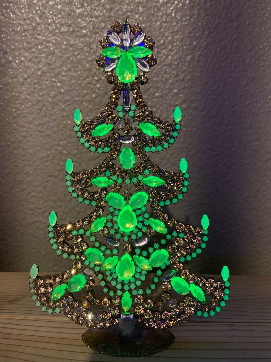 5%OFF】 チェコガラス クリスマスツリー ウランガラス - クリスマス