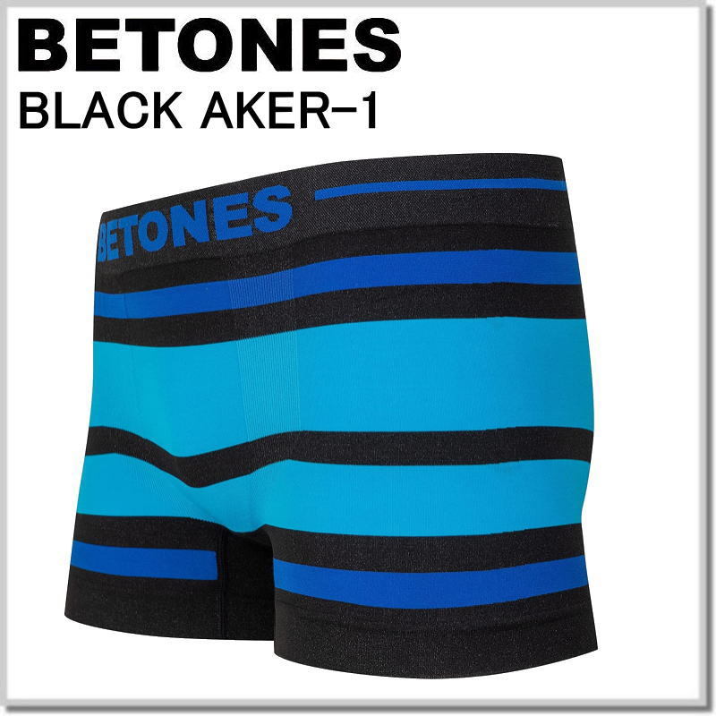 ビトーンズ BETONES アンダーウエアー BLACK AKER1-D.BLUExBLUE メンズボクサーパンツ_画像2