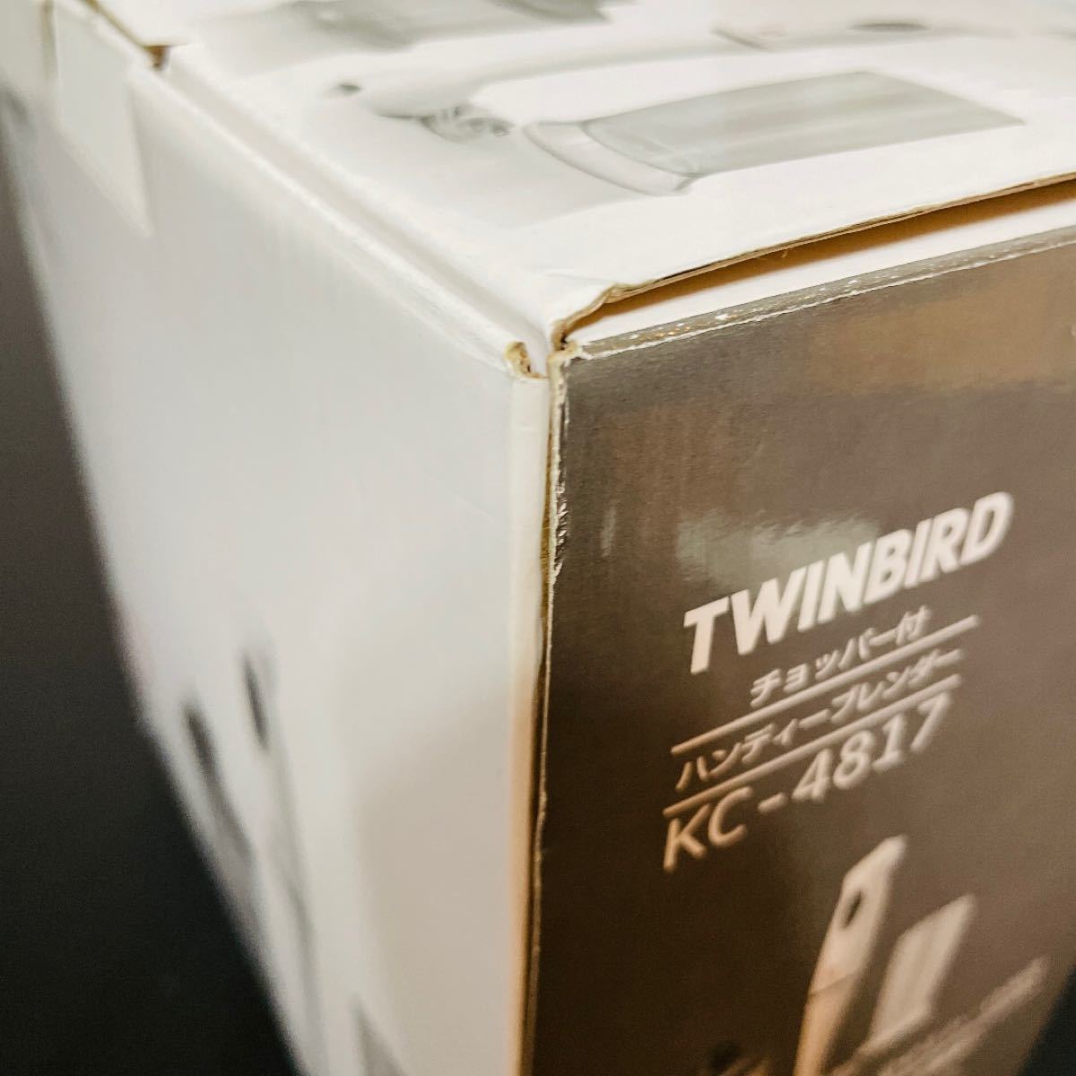 TWINBIRD チョッパー付ハンディーブレンダー ホワイト KC-4817W
