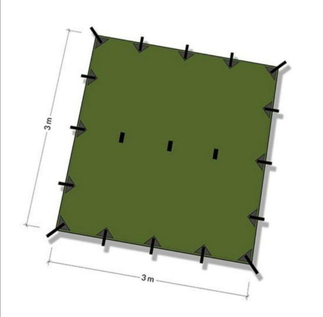 ddタープ 3×3 新品未使用未開封 ヨコーテブラウ