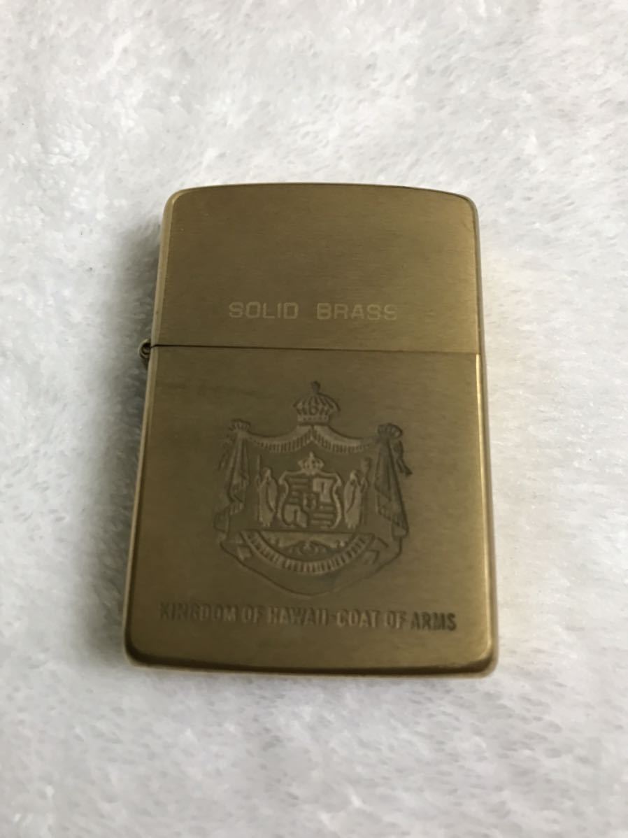 ZIPPO ジッポー SOLID BRASS ソリッドブラス ジッポライター 真鍮 オイルライター 未使用品 1989年製 