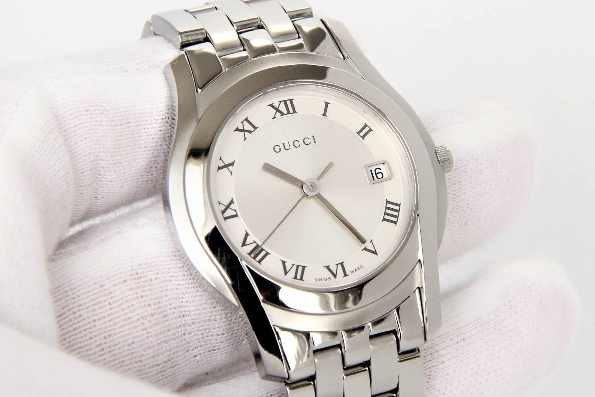 稼働】グッチ GUCCI 男性用 腕時計 電池新品 s1333 www.arenalounge.pt