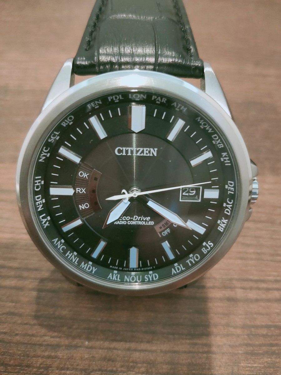 希少CITIZENシチズンH145-S073553電波ソーラー腕時計エコ 希少CITIZENシチズンH145-S073553電波ソーラー腕時計エコ