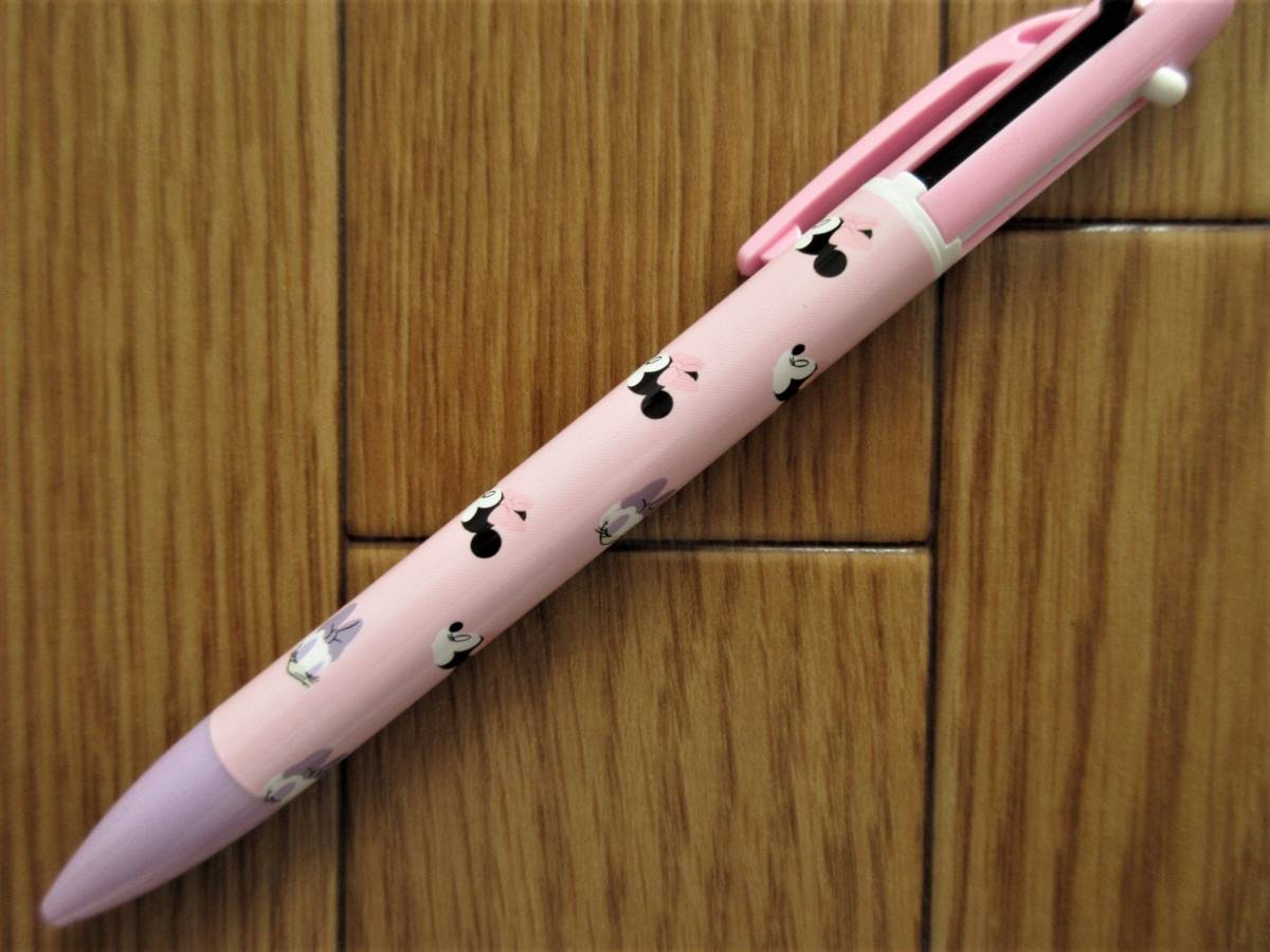 ディズニー ミニー＆デイジー 多機能ペン 2本セット シャープペン＆黒