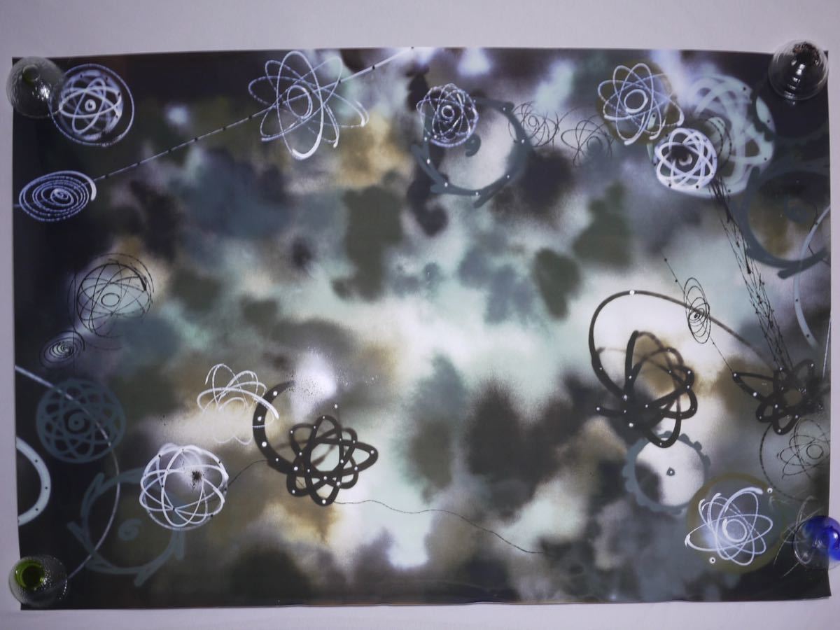 未展示品 特大 FUTURA CAMO POSTER 84cm × 118cm ポスター MO'WAX モー