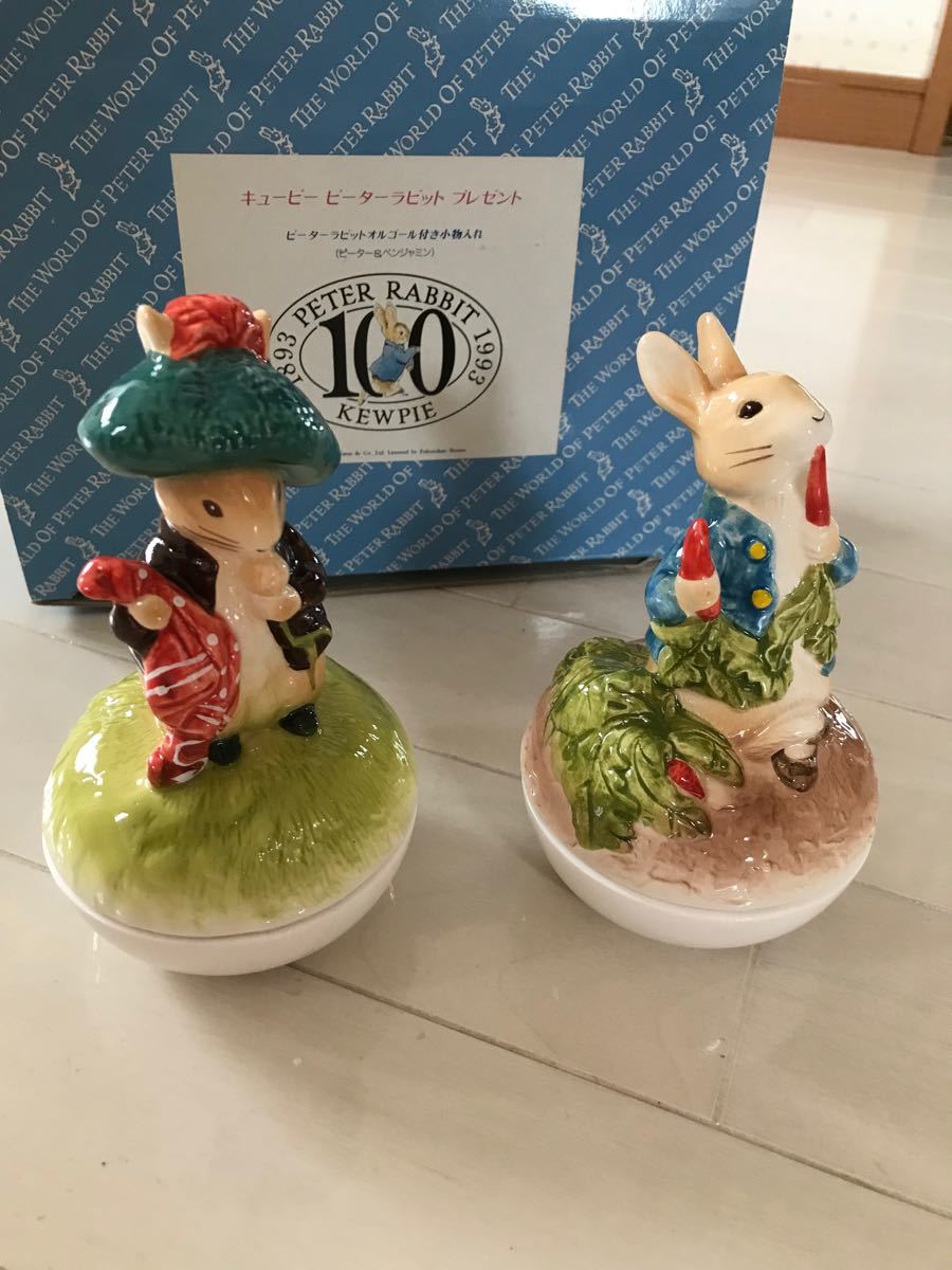 キューピー ピーターラビット 100周年 オルゴール付き 小物入れ 非売品｜PayPayフリマ