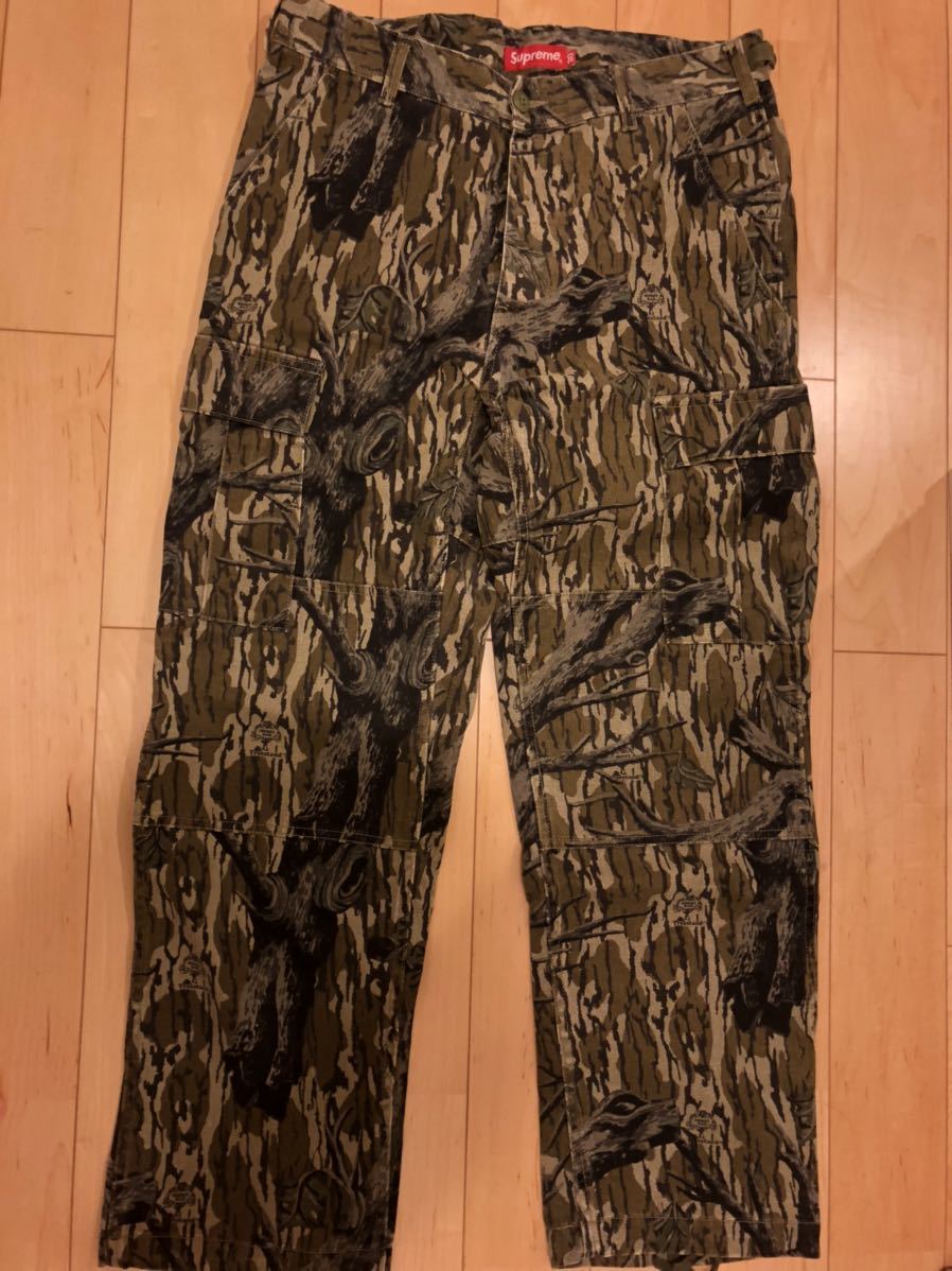 美】30 / 18aw Supreme Cargo Pant Mossy Oak Camo / 18fw