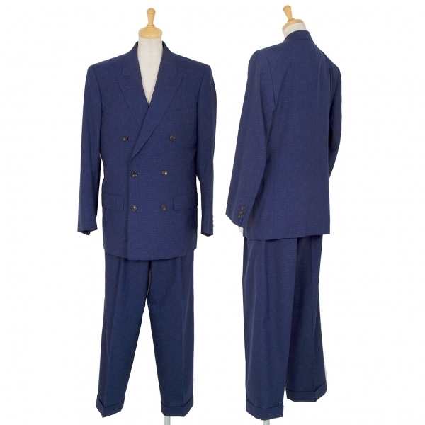  Comme des Garcons COMME des GARCONS wool ... double setup suit blue M [ lady's ]