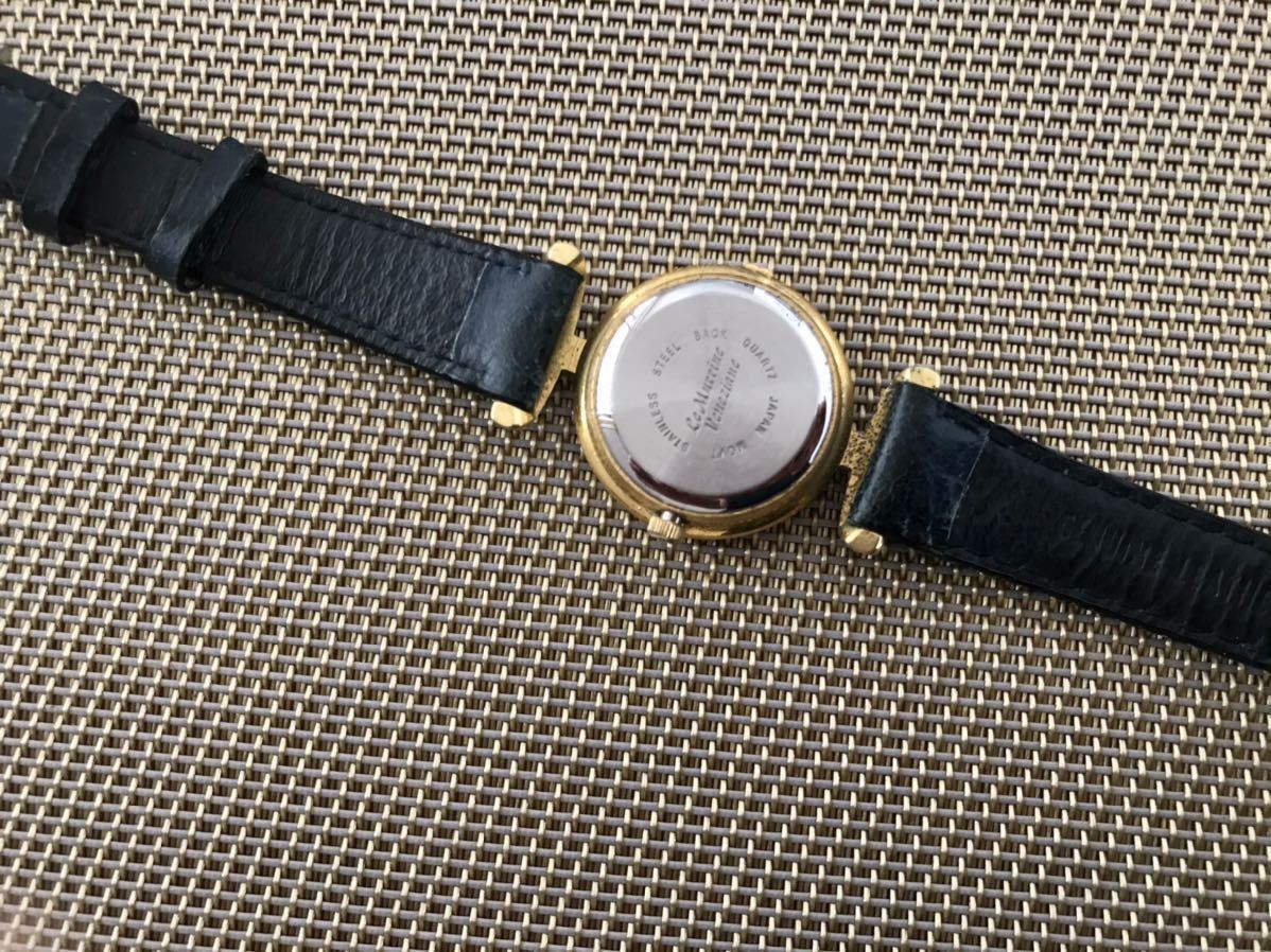 イタリア製 ベネチアンガラス 腕時計 職人ハンドメイド 革製 レディース _画像5