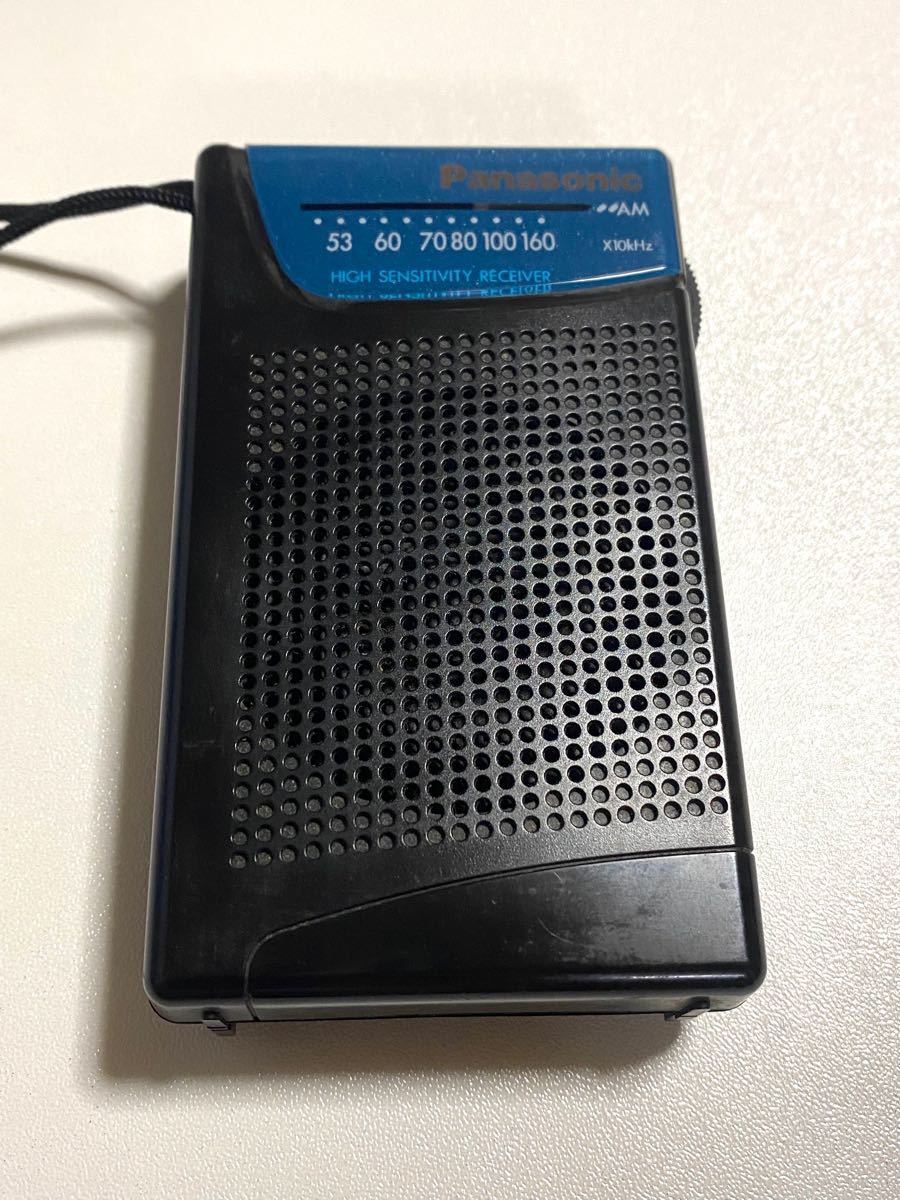 Panasonic ポケットラジオ AMラジオ R-1005 電池付き