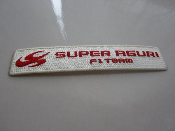 SUPER AGURI F1 スーパーアグリ F1チーム 自動車 鈴木亜久里 レーシング ロゴ ワッペン/ 刺繍 自動車 カー用品 整備 作業着 91_画像4