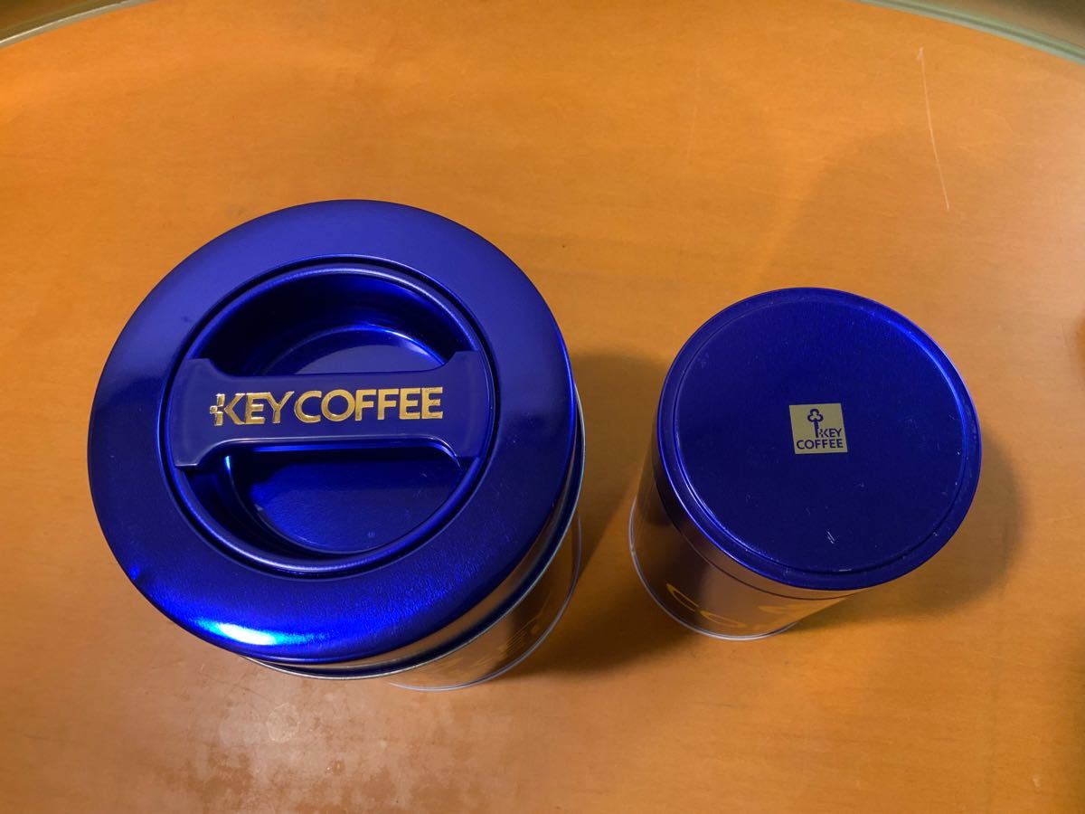 KEY COFFEE コーヒー豆保存缶　大、小２つセットです。