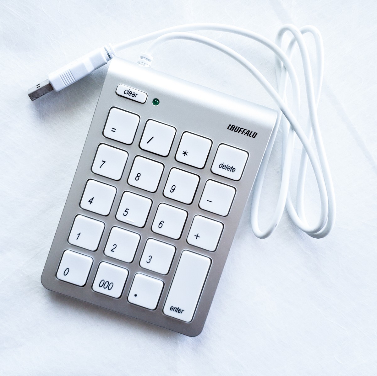 バッファロー BSTK08 テンキーボード シルバー  iBUFFALO USB接続 Mac用