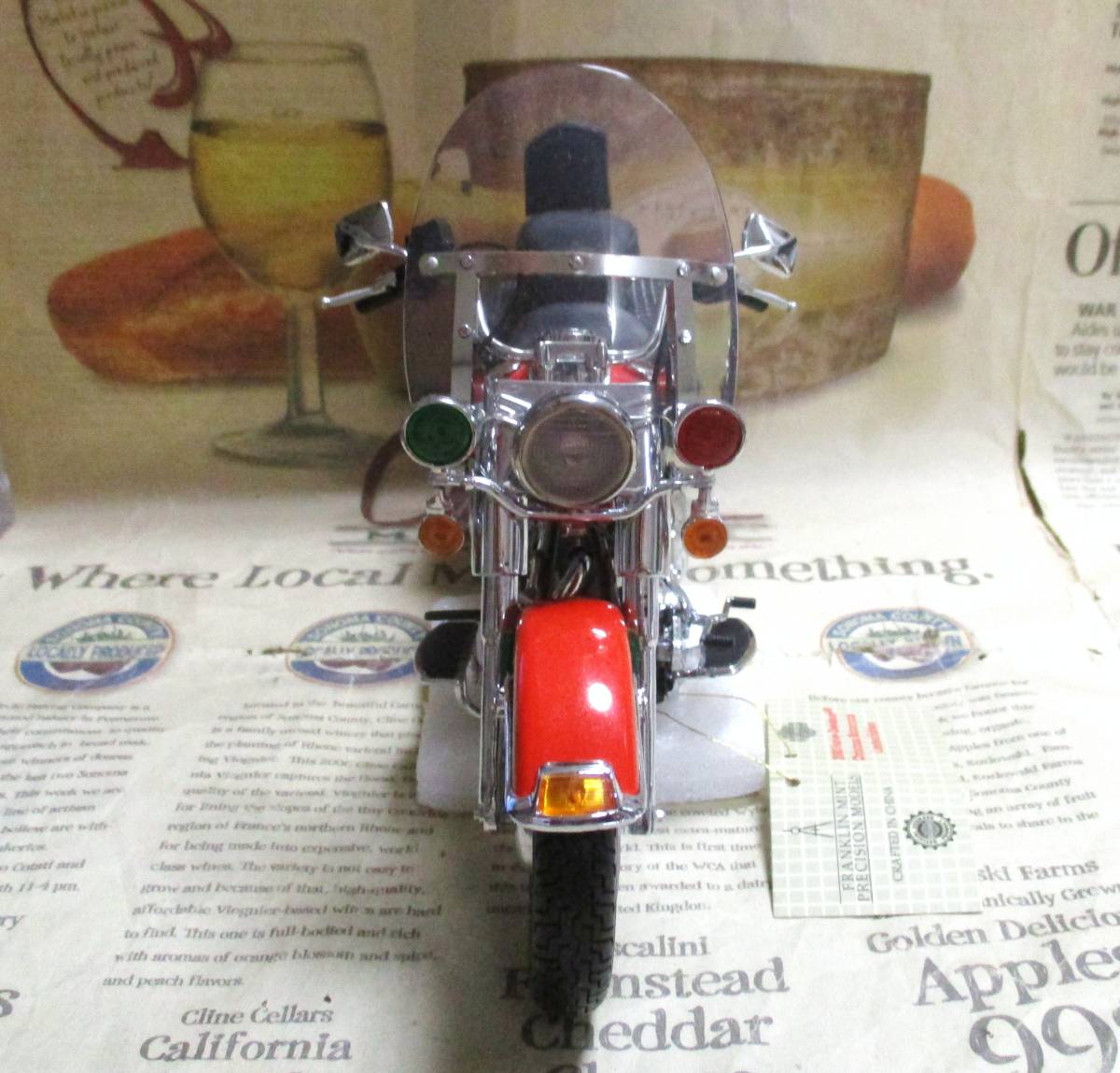 ★フランクリンミント*ハーレー*1/10*1996 Harley-Davidson Heritage Softail - 2003 Christmas_画像3