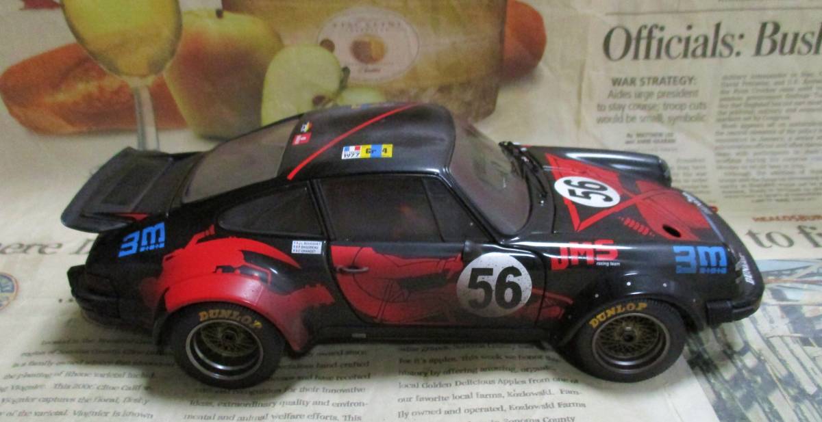 * очень редкий распроданный *EXOTO*1/18*1977 Porsche 934 RSR #56 JSM X-Ray - Finish Line Excess* гонки после окончания 