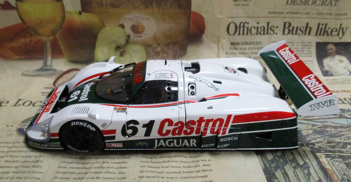 * очень редкий распроданный *EXOTO*1/18*1988 Jaguar XJ-R9 D #61 Castrol 1988 Daytona 24h≠BBR