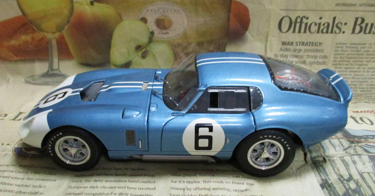 * очень редкий распроданный *EXOTO*1/18*1964 Shelby Cobra Daytona Coupe #6 1964 Le Mans 24h