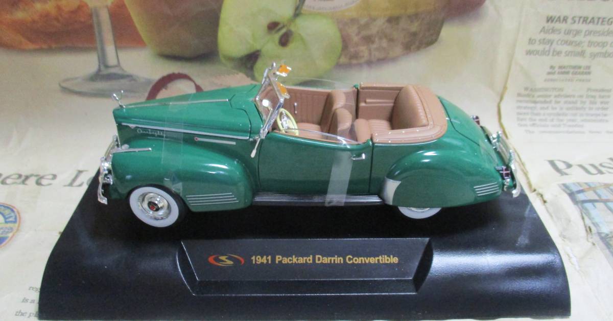 ★絶版*Signature Models*1/32*1941 Packard Darrin Convertible グリーン≠フランクリンミント_画像5