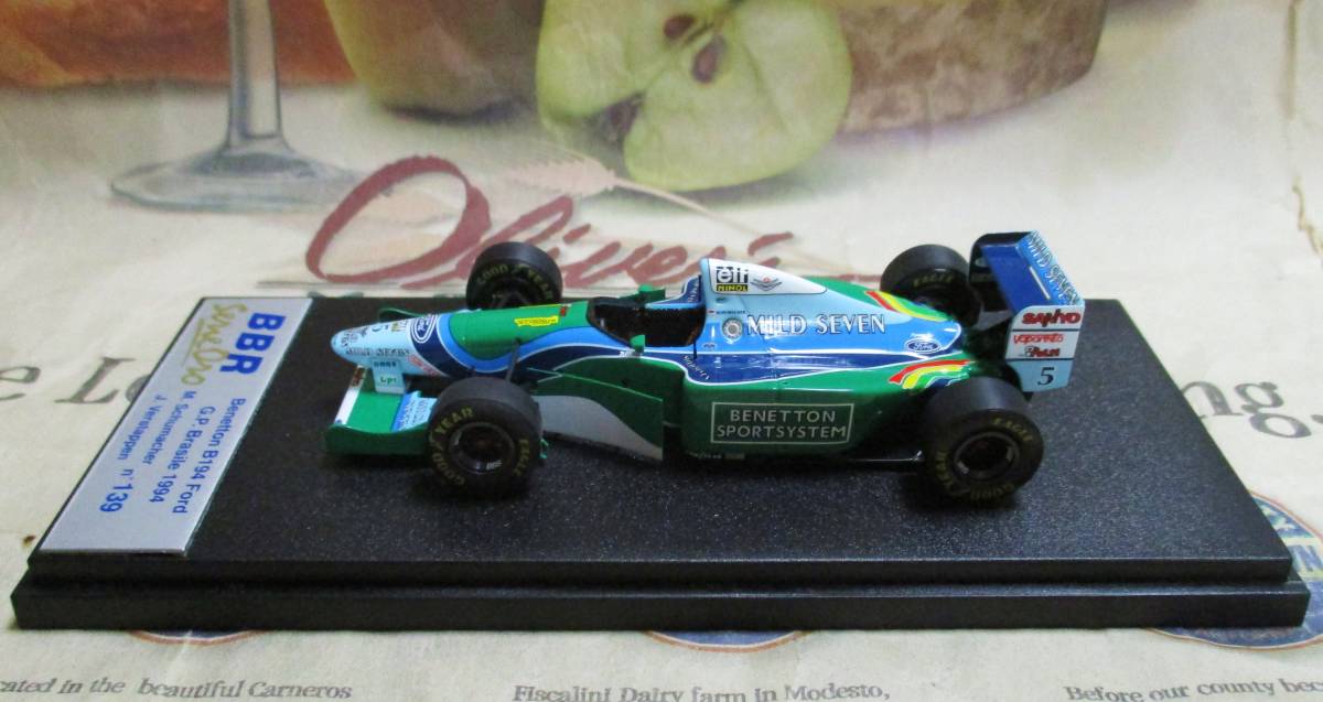 * ultra rare out of print *BBR*1/43*Benetton Ford B194 #5 MILD SEVEN 1994 Brazilian GP*Michael Schumacher≠MR