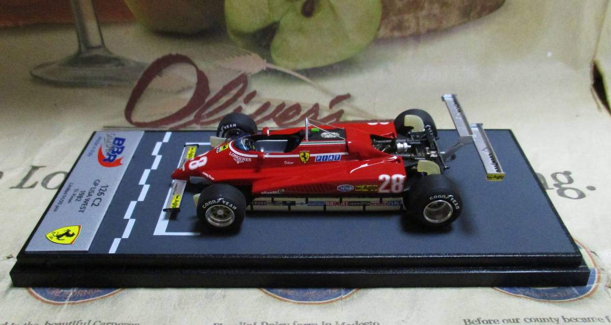 ★激レア絶版*世界20台*BBR*1/43*Ferrari 126 C2 #28 1982 USA GP*Didier Pironi*フェラーリ≠MR_画像5