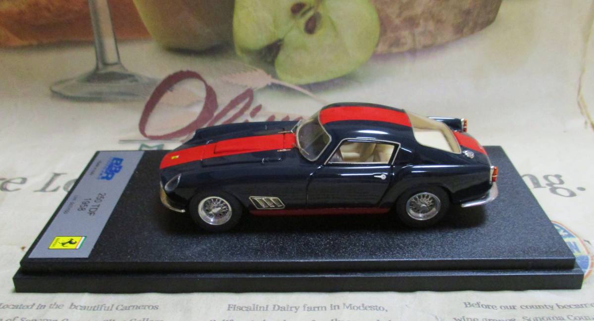 * ultra rare out of print * world 150 pcs *BBR*1/43*Ferrari 250 TDF Street 1958 dark blue * Ferrari ≠MR