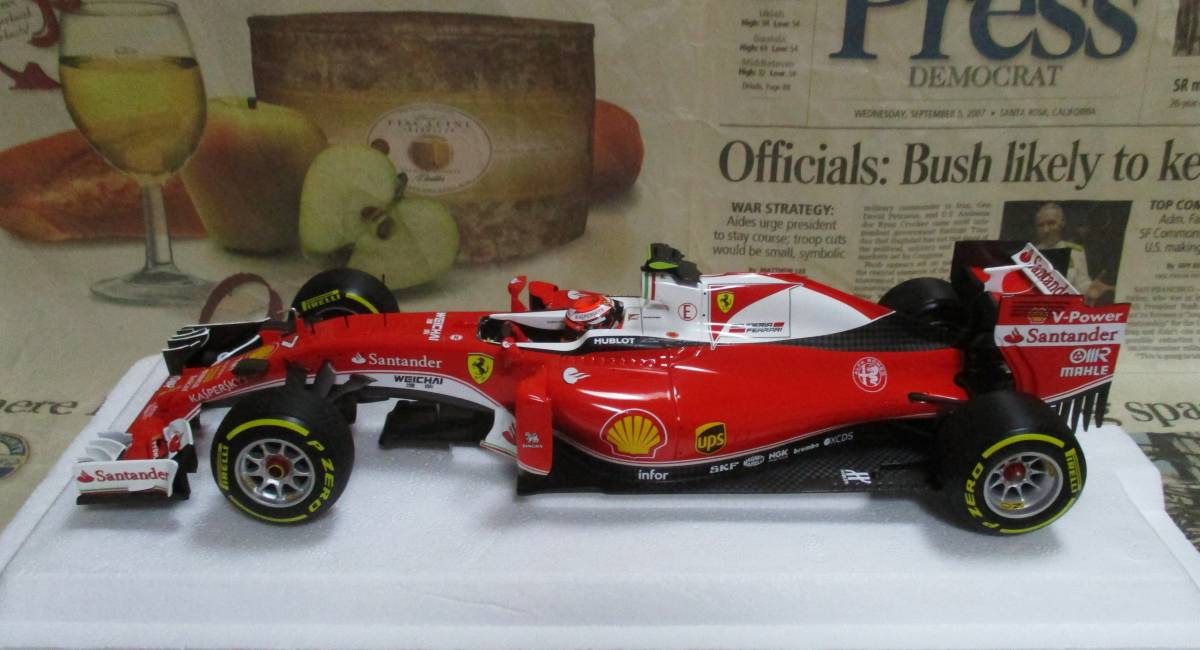 * out of print *BBR*1/18*Ferrari SF16-H #7 2016 Australian GP*Kimi Raikkonen*lai connector n≠MR