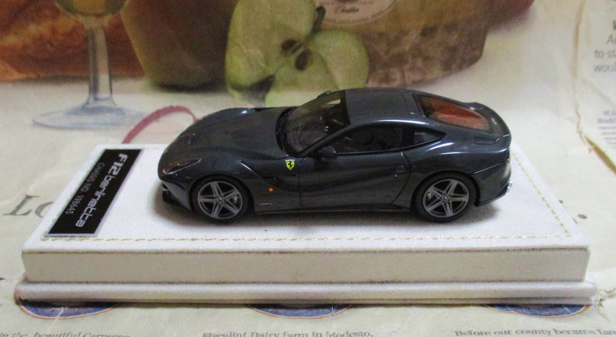 ★激レア絶版*ディーラー限定*MR*1/43*Ferrari F12 Berlinetta ダークグレー*フェラーリ≠BBR_画像5