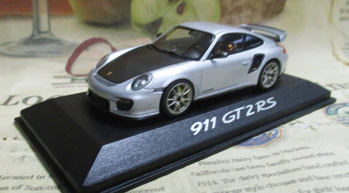 ★レア絶版*ディーラー限定*Minichamps PMA*1/43*Porsche 911 GT2 RS 2010 シルバー/ブラック