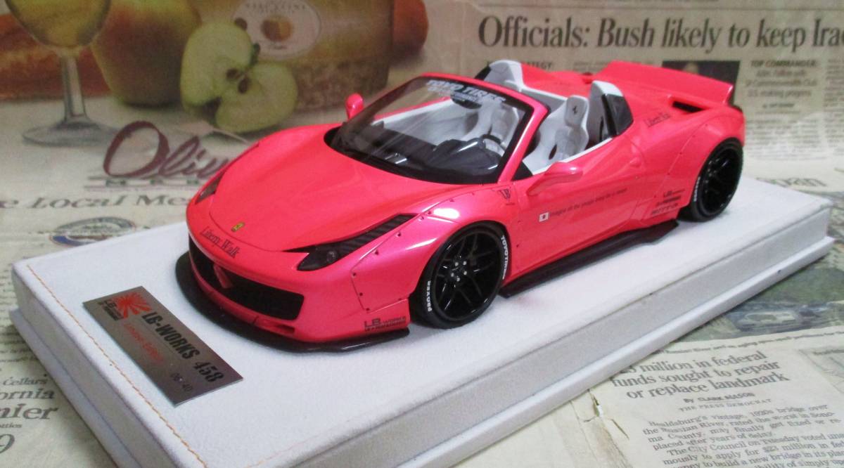 ☆激レア絶版*世界40台*LB特注*Liberty Walk*1/18*Ferrari 488 LB Works LB Performance ピンク≠BBR,MR - BBR ☆激レア絶版*世界40台*LB特注*Liberty Walk*1/18*Ferrari 488 LB Works LB Performance ピンク≠BBR,MR - BBR