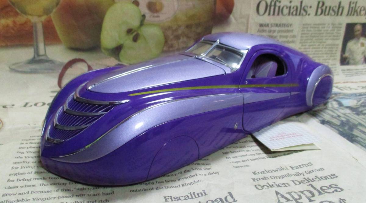 * ultra rare out of print * Franklin Mint *1/24*1939 Duesenberg Coupe Simone lilac 