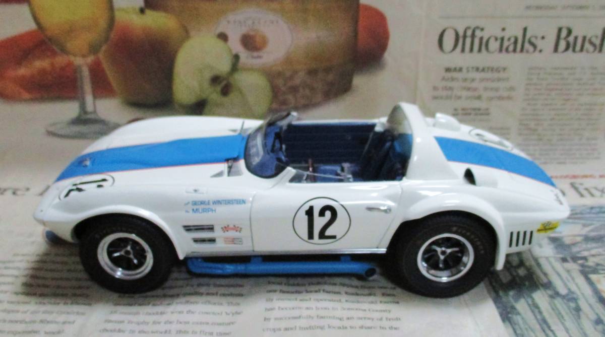 * очень редкий распроданный *EXOTO*1/18*1966 Chevy Corvette Grand Sport Roadster #12