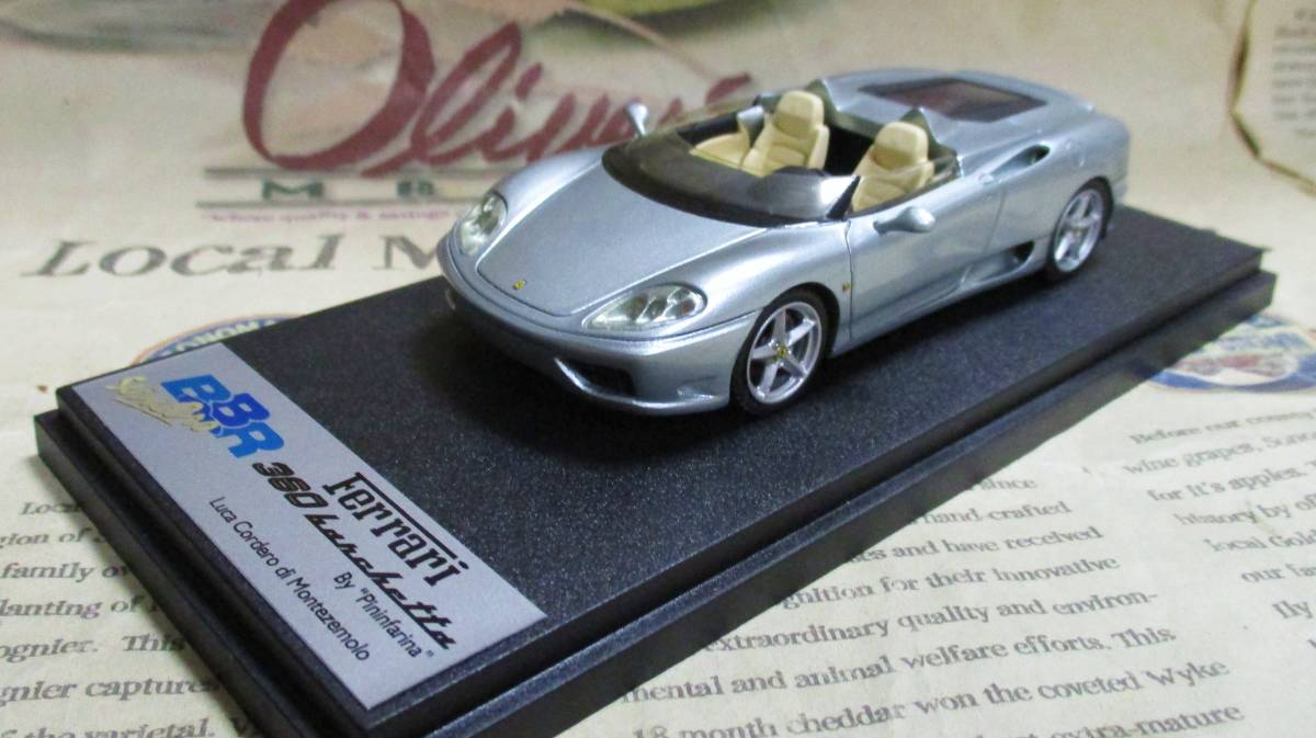 ☆激レア絶版☆BBR*1/43*Ferrari 360 Barchetta シルバー*フェラーリ