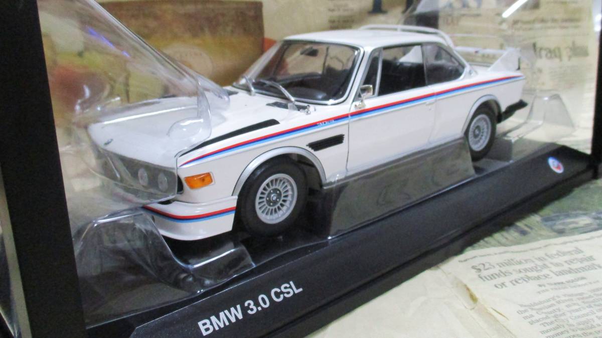 ☆激レア絶版*ディーラー限定☆Minichamps PMA*1/18*1972 BMW 3.0 CSL Coupe ホワイト≠EXOTO