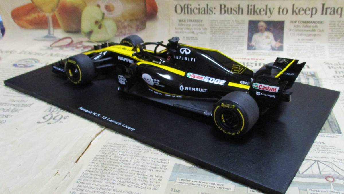 ☆激レア絶版*SPARK*1 18*Renault #27 Hulkenberg Launch Version*Nico