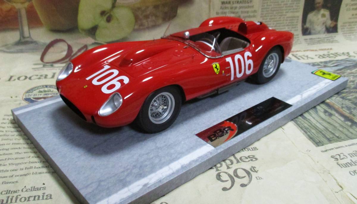 ☆激レア絶版*世界200台*BBR*1/18*Ferrari 250 TR #106 1958 Targa Florio≠MR