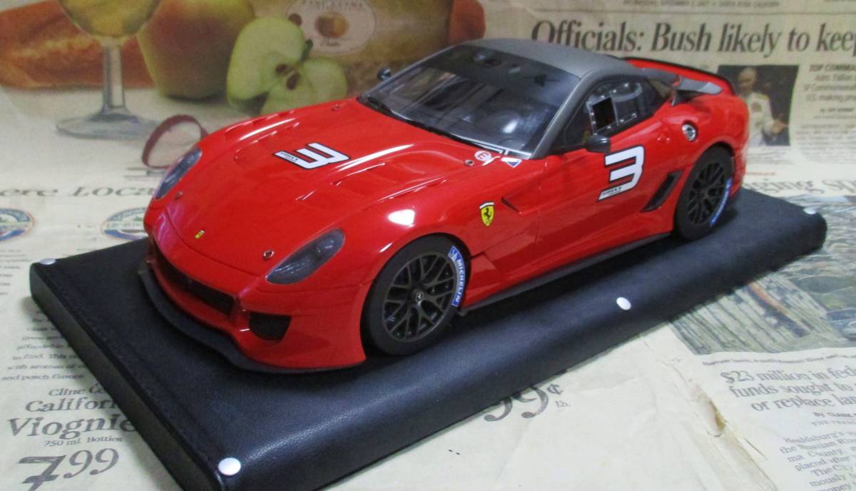 ★レア絶版★世界399台*MR*1/18*2009 Ferrari 599XX #3 F1レッド≠BBR_画像1