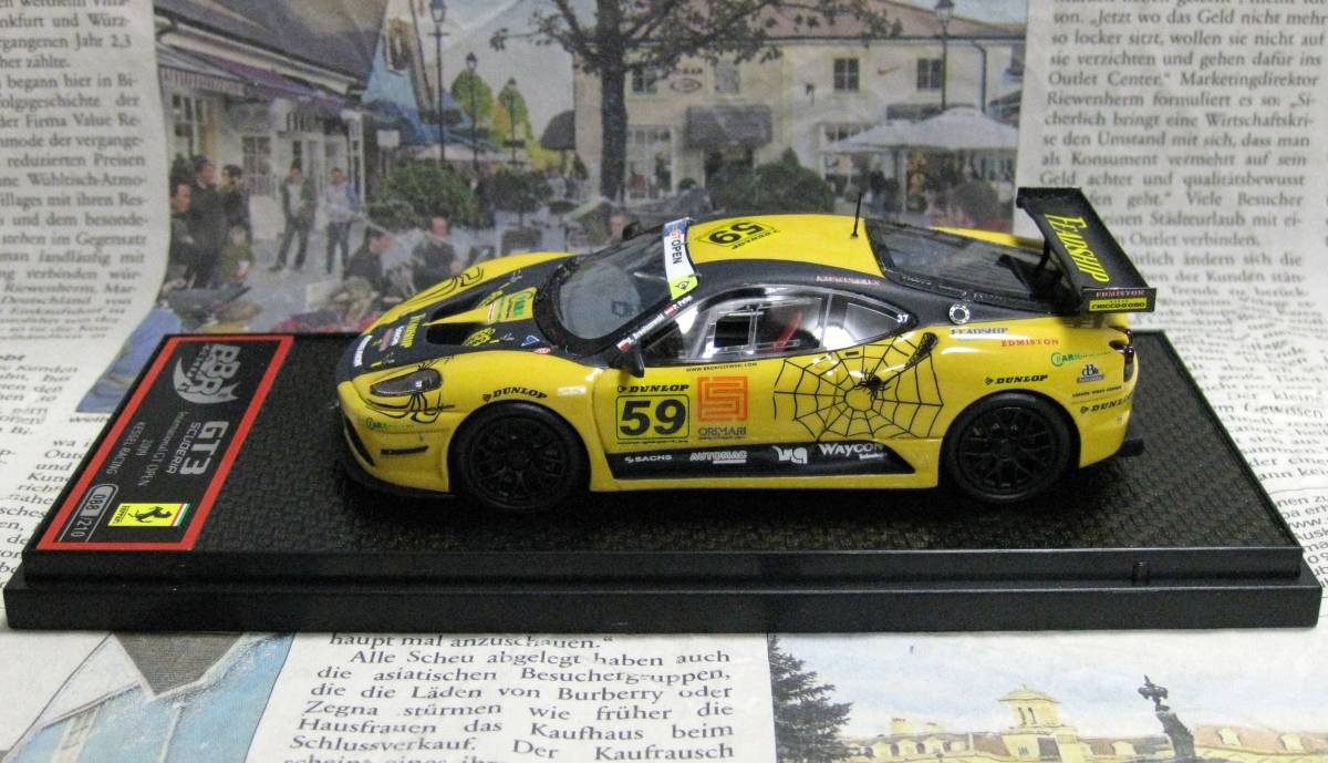 絶版*世界210台*BBR*1/43*Ferrari F430 GT3 #59 2009 International GT Open*フェラーリ≠MR - BBR 絶版*世界210台*BBR*1/43*Ferrari F430 GT3 #59 2009 International GT Open*フェラーリ≠MR - BBR