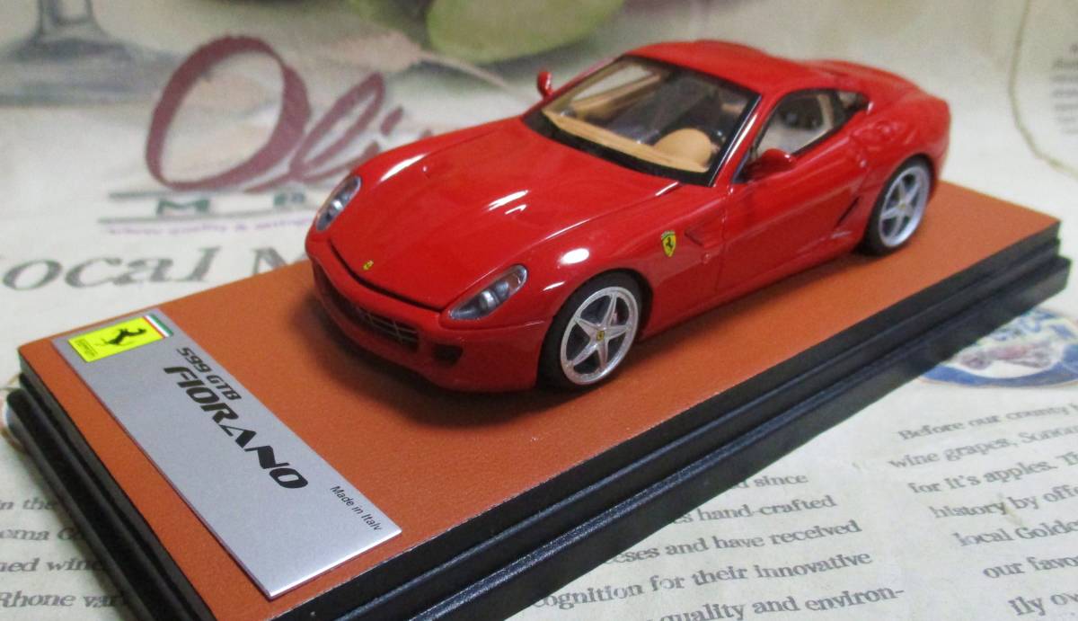 ★超レア世界1台*MR*1/43*Ferrari 599 GTB Fiorano レッド*開閉≠BBR_画像1