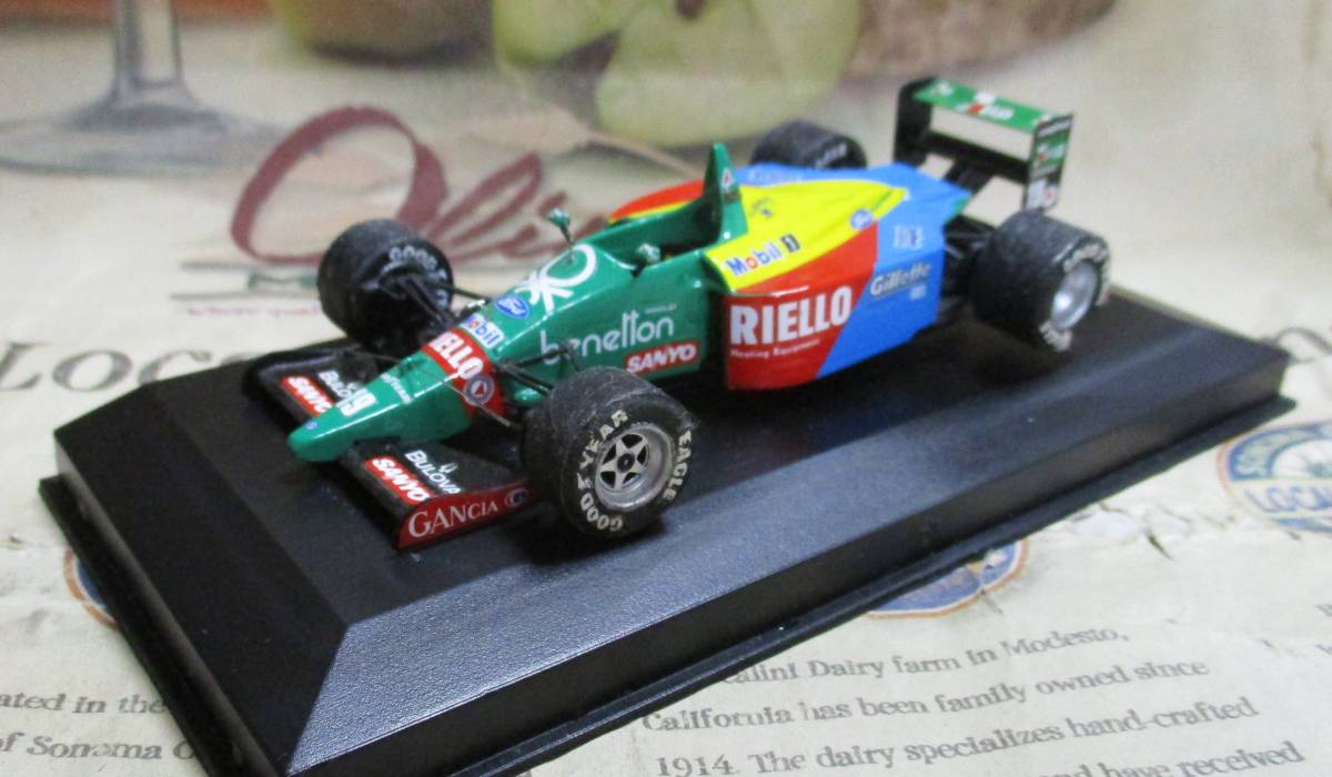 ☆激レア絶版☆Tameo完成品*1/43*Benetton Ford B189 #19 1989 British GP*Alessandro Nannini≠BBR,MR - BBR ☆激レア絶版☆Tameo完成品*1/43*Benetton Ford B189 #19 1989 British GP*Alessandro Nannini≠BBR,MR - BBR