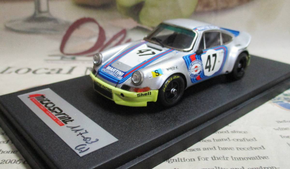 ★レア*Microsprint*1/43*Porsche 911 Carrera RSR #47 Martini 1973 Le Mans 24h_画像1