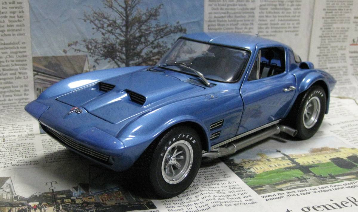 ★激レア絶版*EXOTO*1/18*1963 Chevrolet Corvette Grand Sport Roadster ブルーメタリック