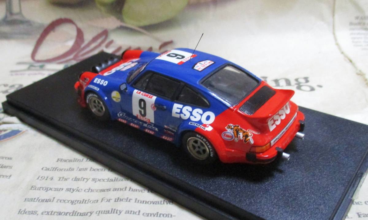 * rare out of print *Starter final product *1/43*Porsche 911 SC #9 Esso 1980 Tour de Corse≠BBR,MR