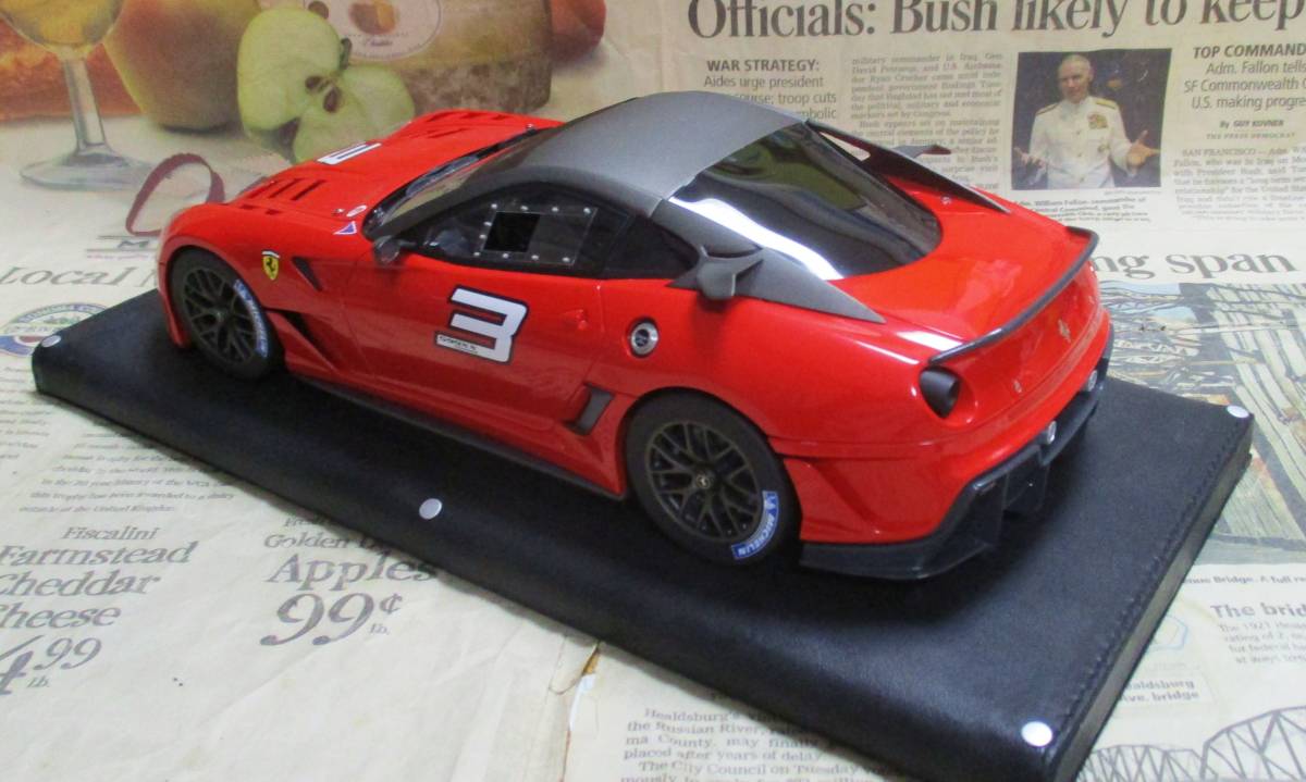 ★レア絶版★世界399台*MR*1/18*2009 Ferrari 599XX #3 F1レッド≠BBR_画像2