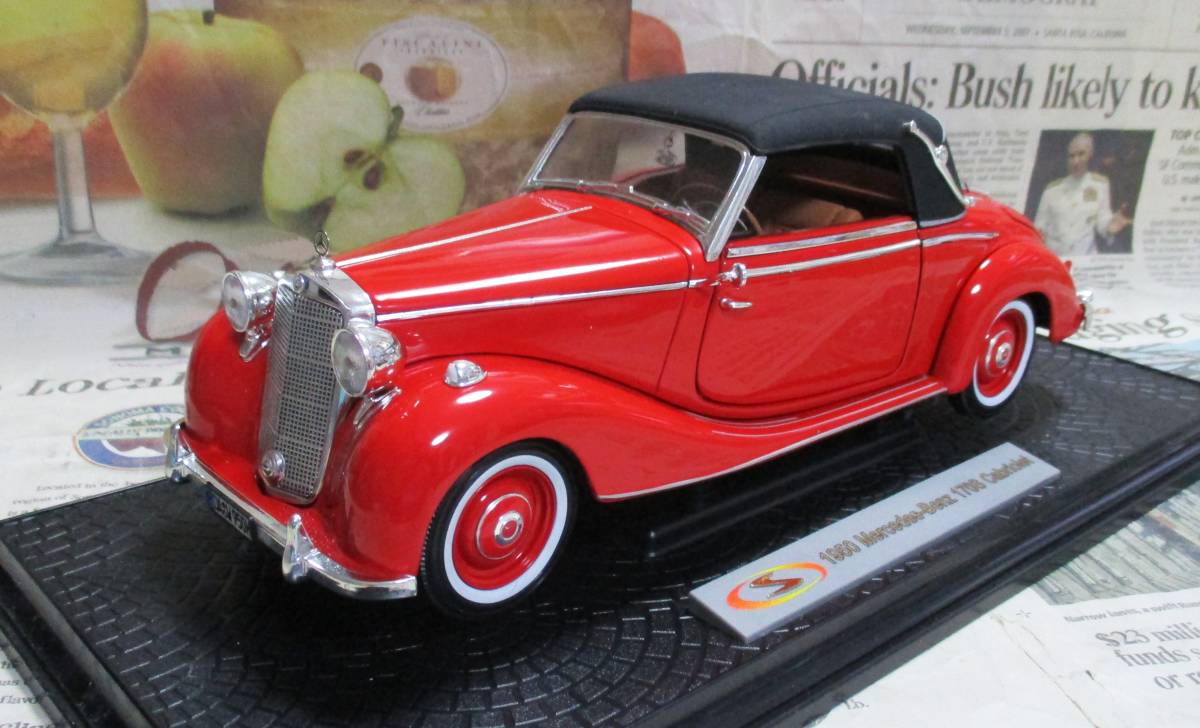 ☆絶版★Signature Models*1/18*1950 Mercedes Benz 170S レッド≠フランクリンミント
