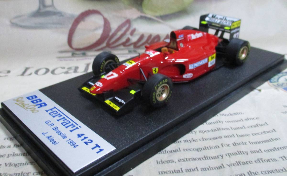 ★激レア絶版★BBR*1/43*Ferrari 412 T1 #27 Marlboro 1994 Brazilian GP*Jean Alesi≠MR