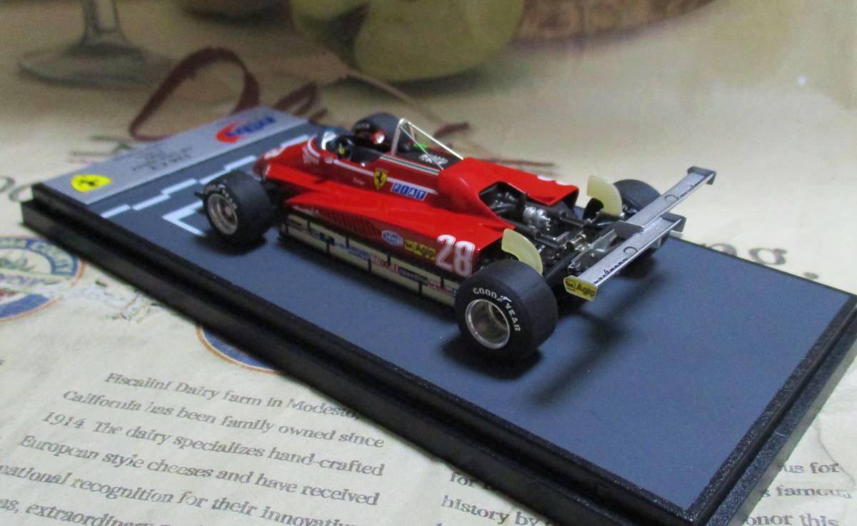 ★激レア絶版*世界20台*BBR*1/43*Ferrari 126 C2 #28 1982 USA GP*Didier Pironi*フェラーリ≠MR_画像2