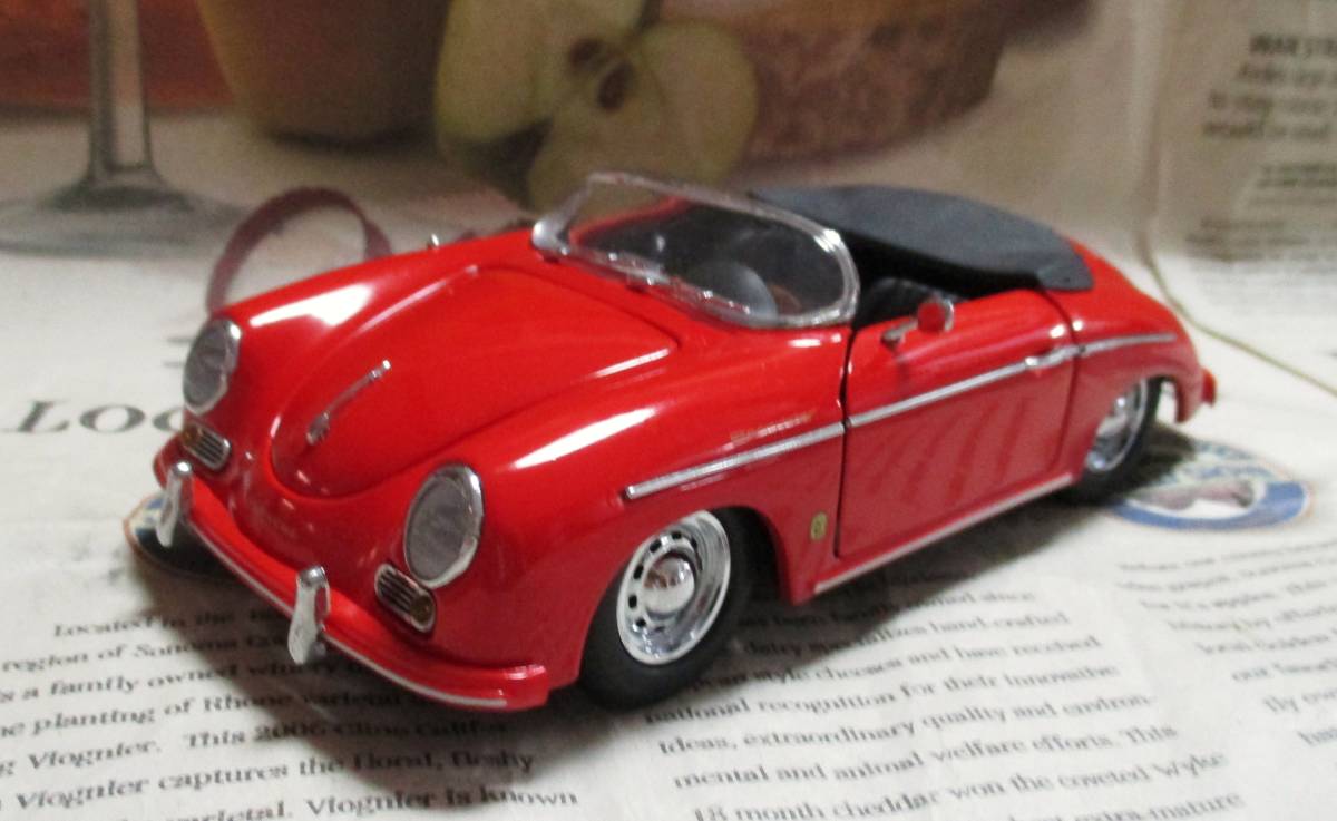 ☆激レア絶版☆Asahi Collection*1/24*1956 Porsche 356A Speedster レッド*ポルシェ