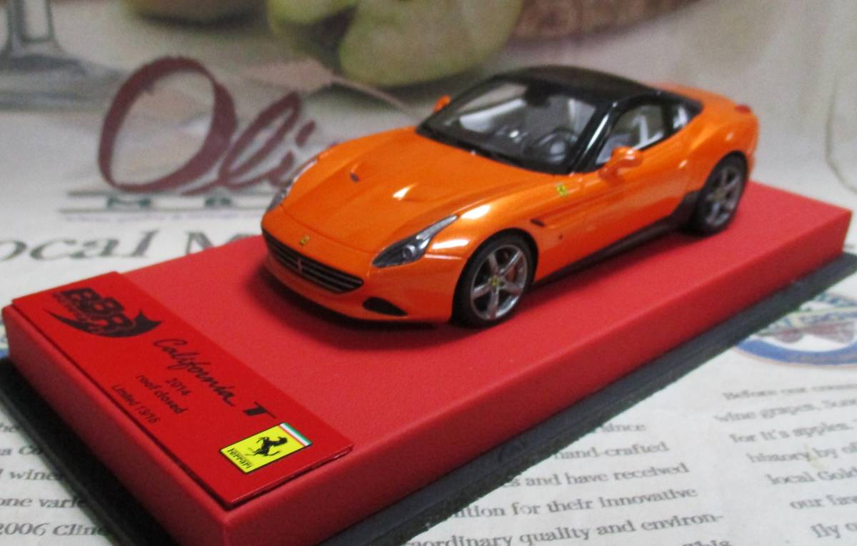 * world 15 pcs *BBR*1/43*Ferrari California T Coupe orange metallic * Ferrari ≠MR